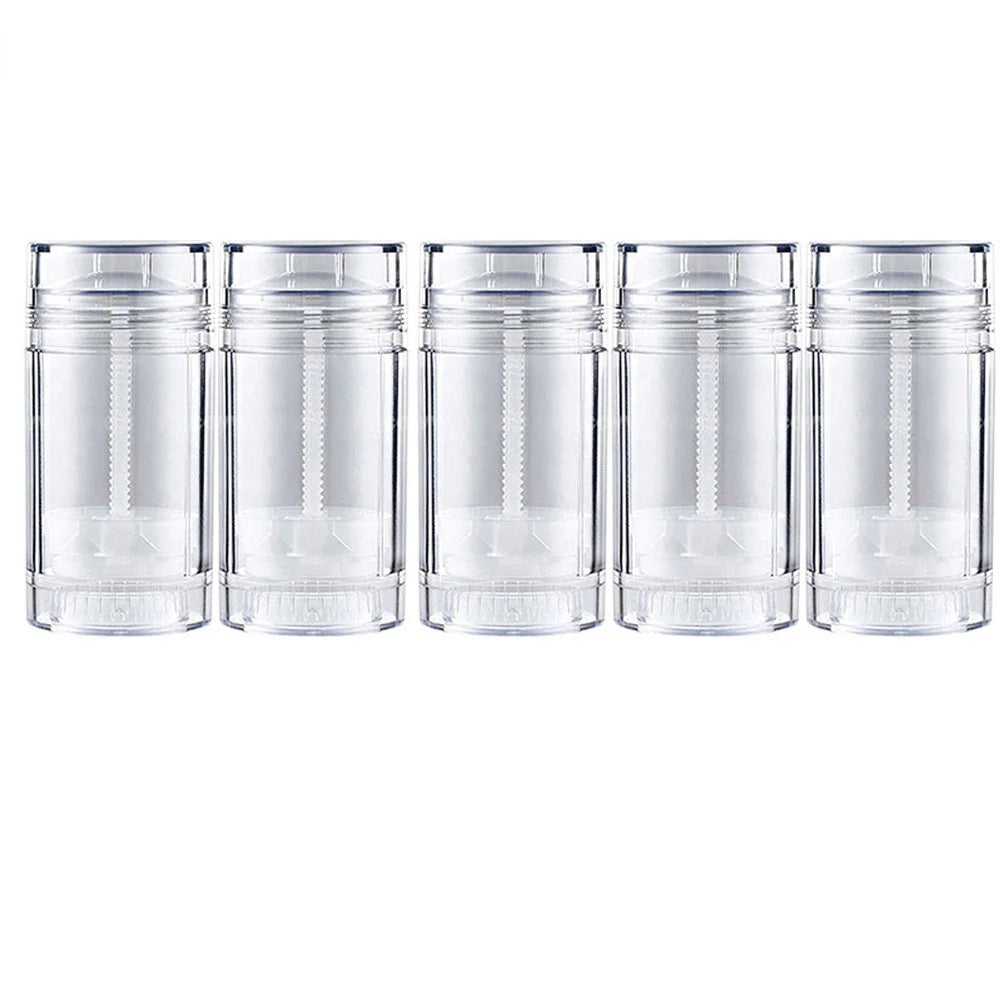 Tidesmit 30ml clear twist-up deodorant container set for DIY refillable stick deodorants and travel sample testing.