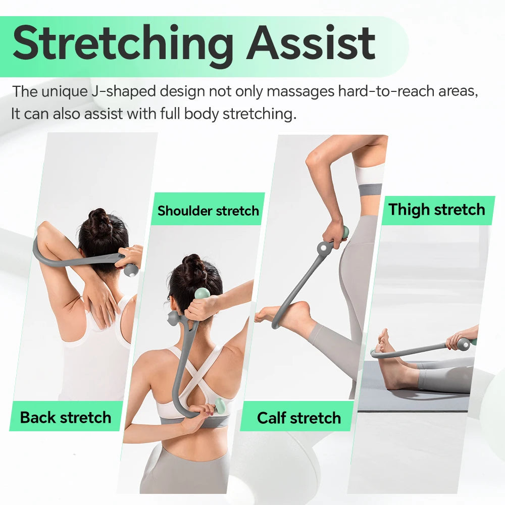 Trigger Point Back Massager - Portable Deep Tissue Muscle Relief Tool Back Massage Instrument Tidesmit