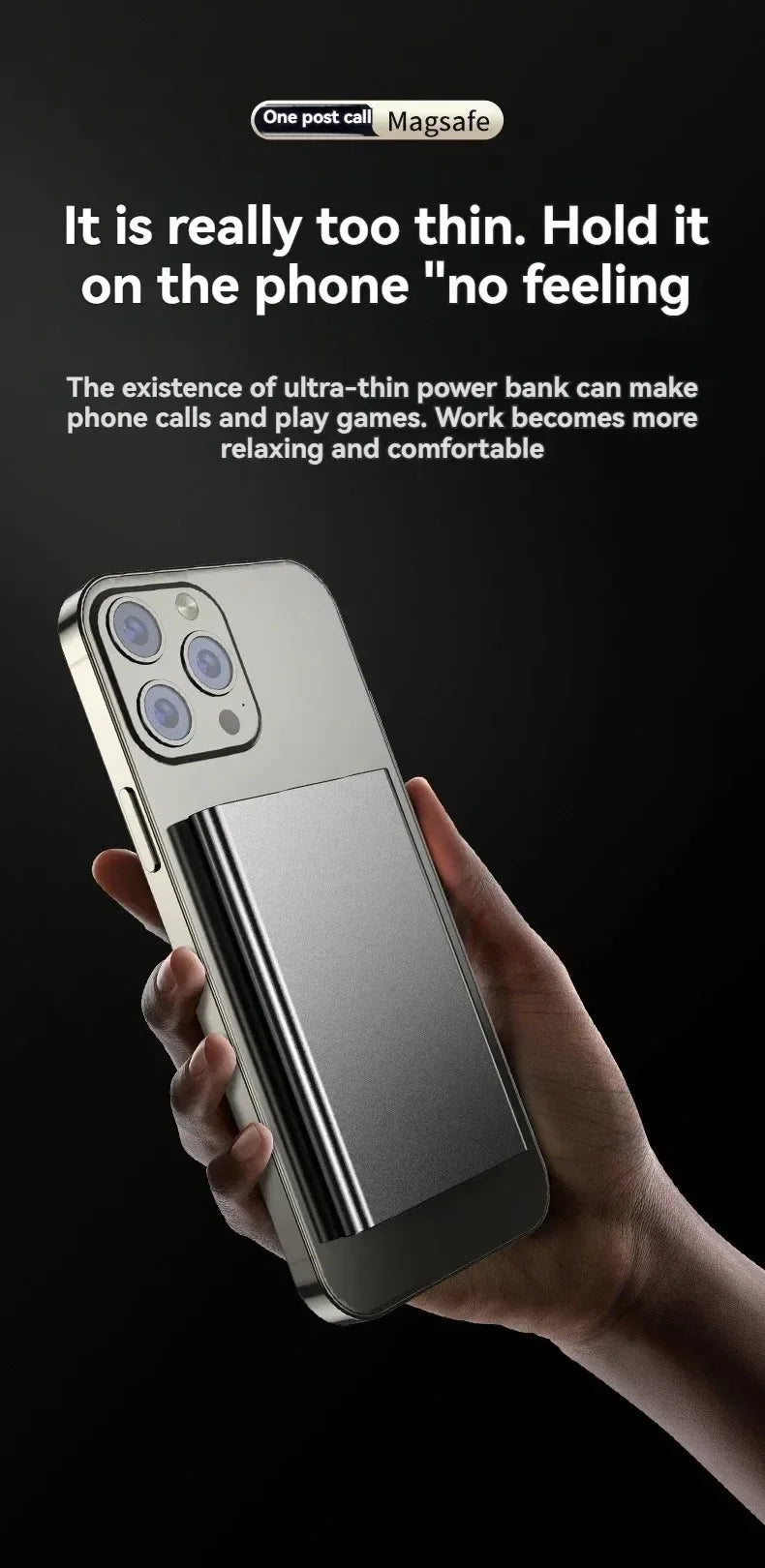 Magnetic Wireless Fast Charging Power Bank - 20000mAh Portable Battery Tidesmit