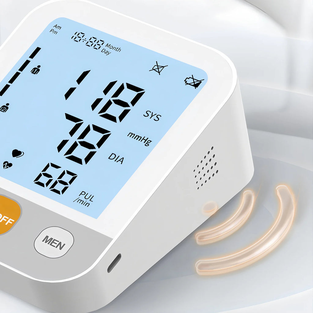 Blood Pressure Machine LED Display Digital Upper Arm Blood Pressure Monitor Automatic Tonometer BP Meter Arm Cuff Test Kit