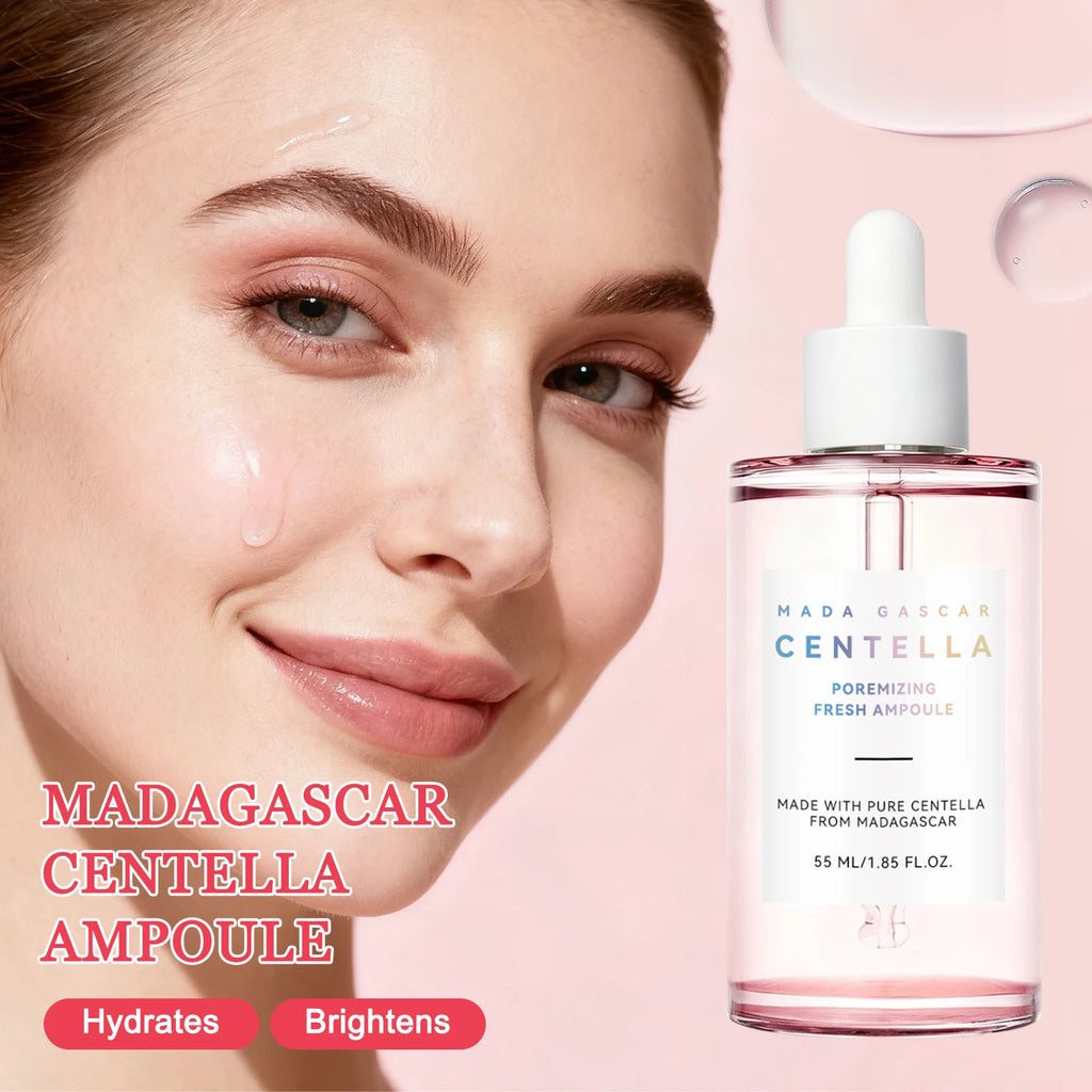 Brightening Centella Niacinamide Serum 55ml - Hydrating Ampoule Soothes Uneven Skin Tone & Boosts Radiance for a Clear Glow.