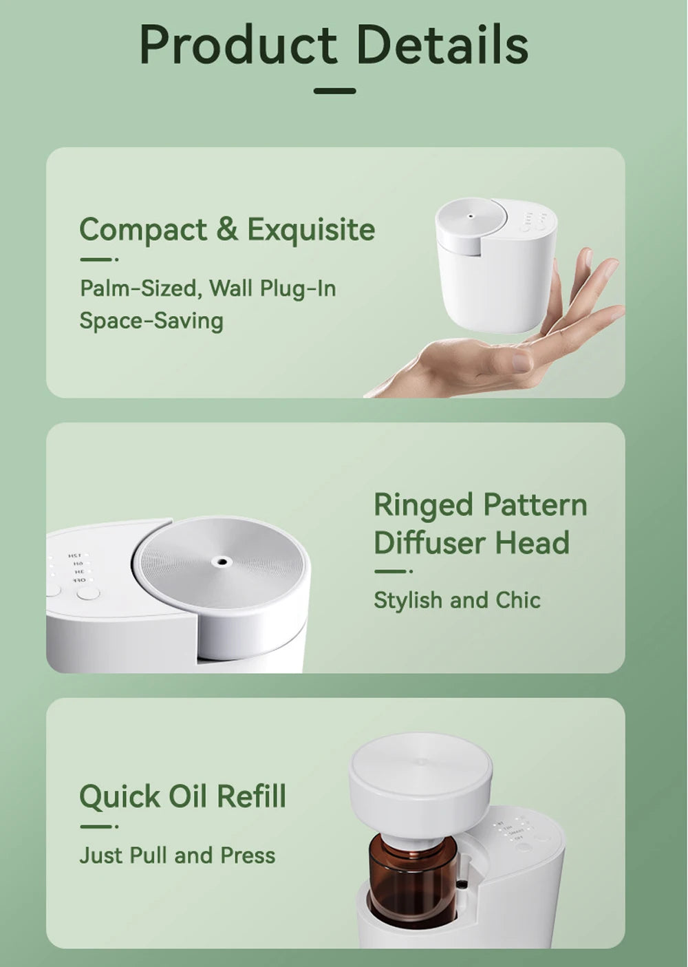 Plug in Waterless Professional Aroma Diffuser Bluetooth Room Frangrance Diffuser Electric Smell for Home Hotel Aromatic Diffuser