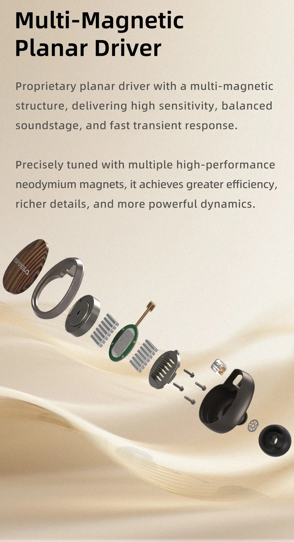 Nightingale Pro Planar Magnetic Earphones | Tidesmit HiFi Monitor Tidesmit