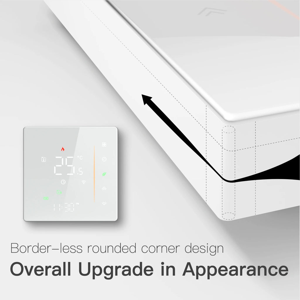 Zigbee Smart Thermostat for Floor Heating - App-Controlled Humidity Tidesmit