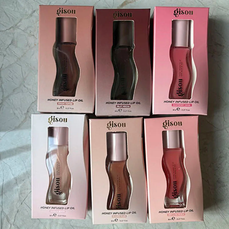 Plumping Lip Oil Gloss - Hydrating Tinted Treatment & Sheer Tint Lip Care Tidesmit