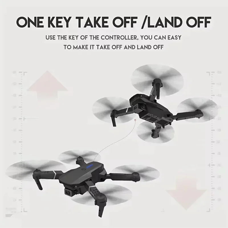 4K Camera Drone: Foldable Dual Lens WiFi RC Quadcopter for Beginners Tidesmit