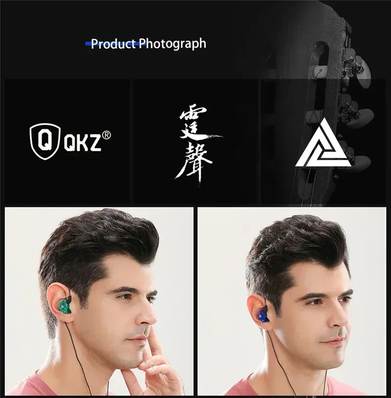 QKZ AK6 Wired Earphones With Mic - Dynamic HiFi Stereo | Tidesmit Tidesmit