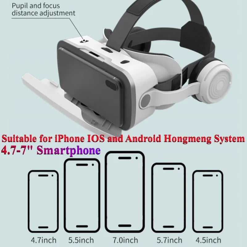 Tidesmit VR Headset for 4.7-7 Inch Smartphones - 3D Cinema Experience Tidesmit