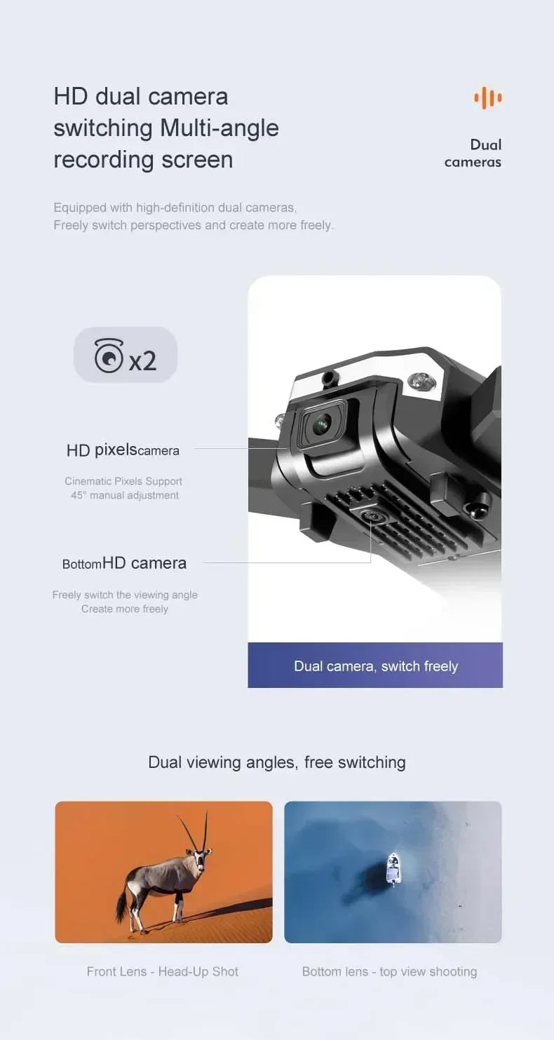 Tidesmit Foldable GPS Drone with 8K Camera and Obstacle Avoidance Tidesmit