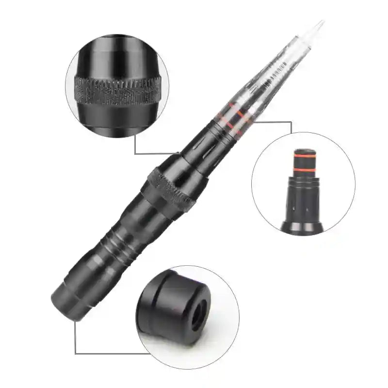 Wireless PMU Machine Kit - Black Professional Microblading Pen Device Permanent Makeup Machines Tidesmit
