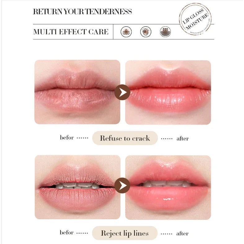 Moisturizing Coconut Lip Balm Set - 4pcs Nourishing Lip Treatment Lip Care Tidesmit