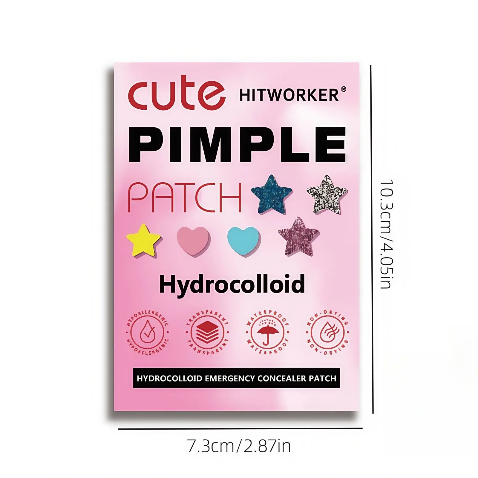Hydrogel non irritating acne patch -260 pieces per box - alcohol free, used to absorb acne secretion, necessary for acne care