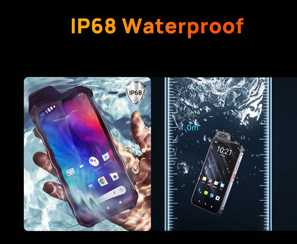 UNIWA W999 ATEX Explosion-proof Smartphones Rugged IP68 6.39" FHD Andriod13 8GB+128GB 5000mAh Walkie Talkie PTT NFC Mobile Phone