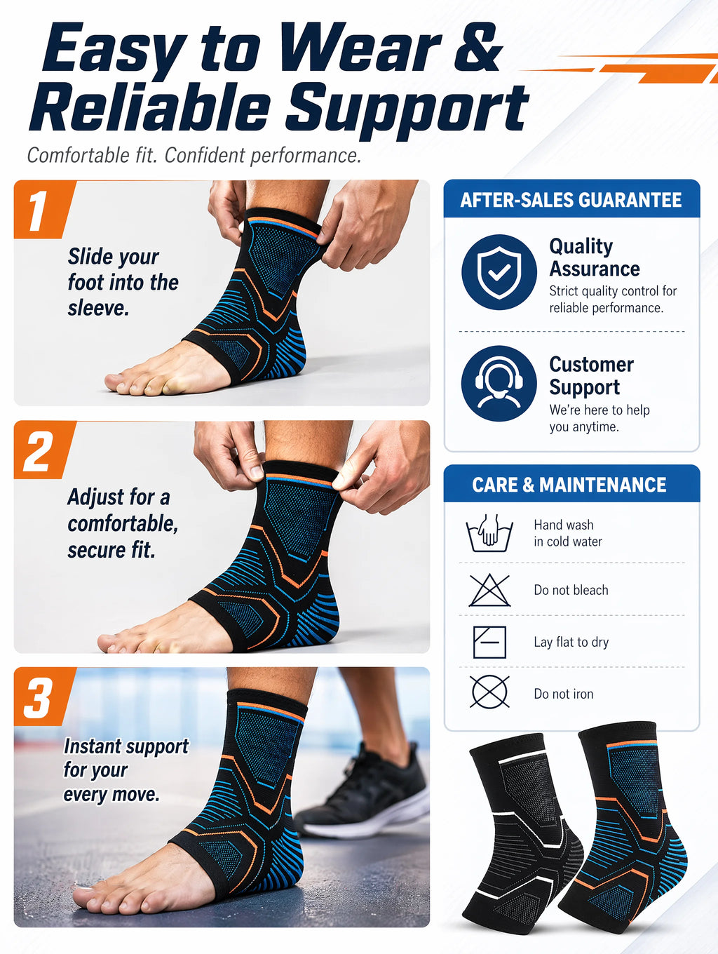 Ankle Brace Support Sleeve 3D Compression Ankle Protector Anti-Sprain Breathable Elastic for Running Basketball Gym Fitness Men