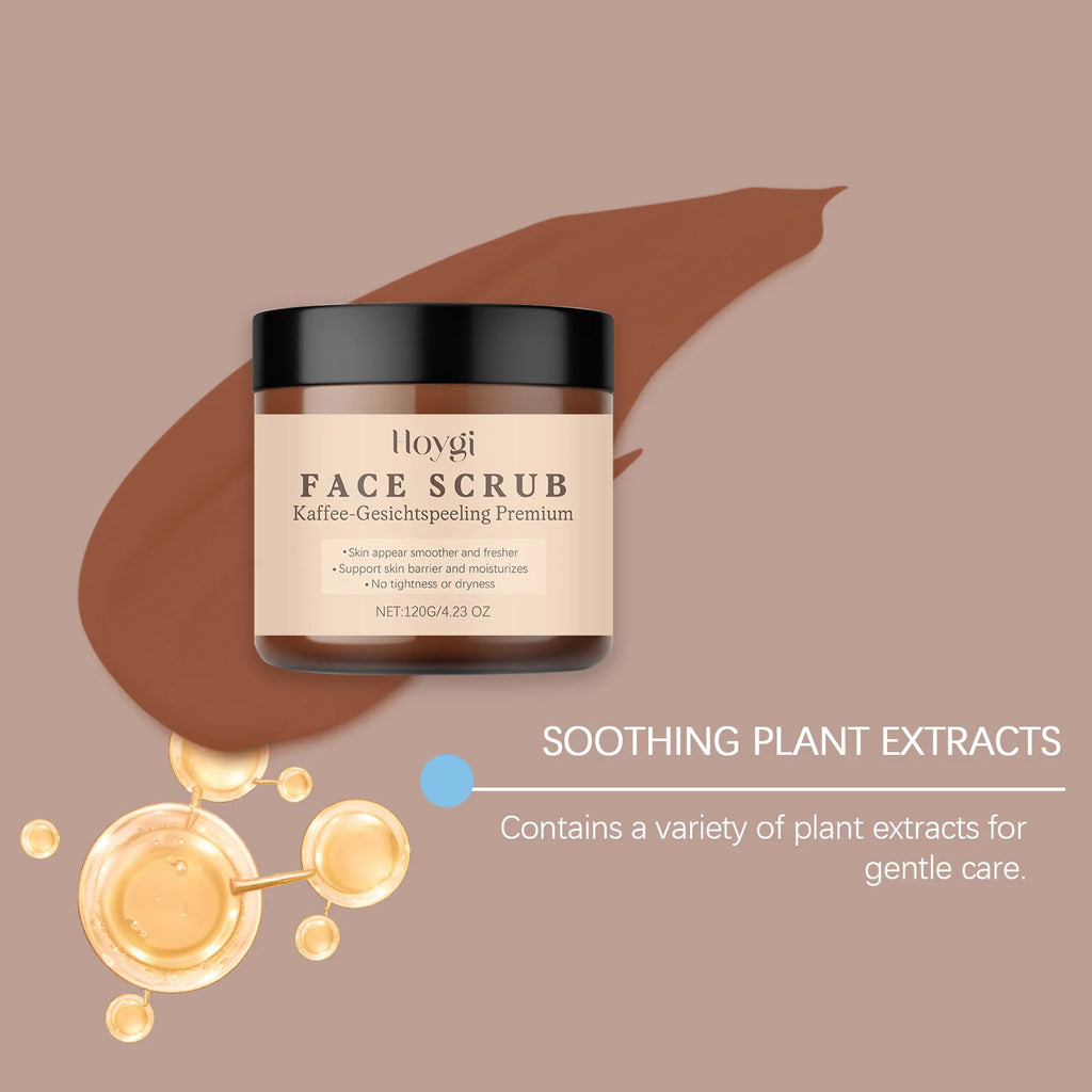 Vanilla Coffee Facial Scrub - Deep Cleansing Exfoliator (120g) Scrubs Treatments Tidesmit