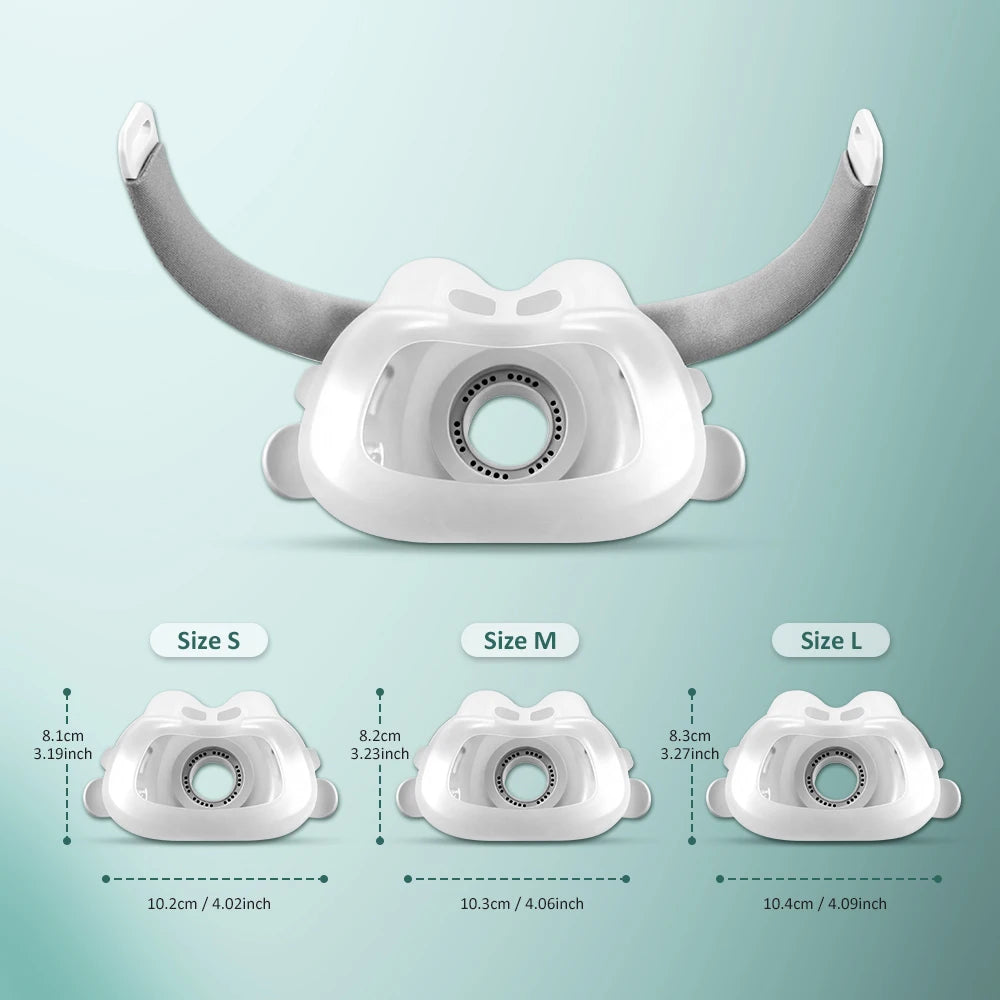 Face CPAP Mask & Frame Compatible with AirFit F40 Auto CPAP BiPAP Respirator Device Accessories Sleep Aid Apnea Anti Snoring