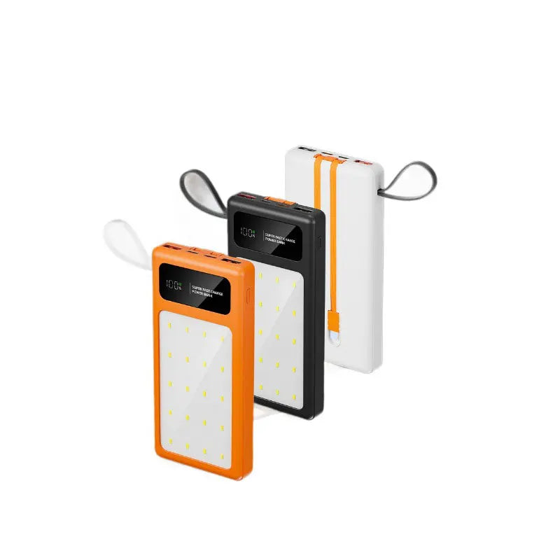 Portable Power Bank 200000mAh with PD Fast Charging & LED Light Tidesmit