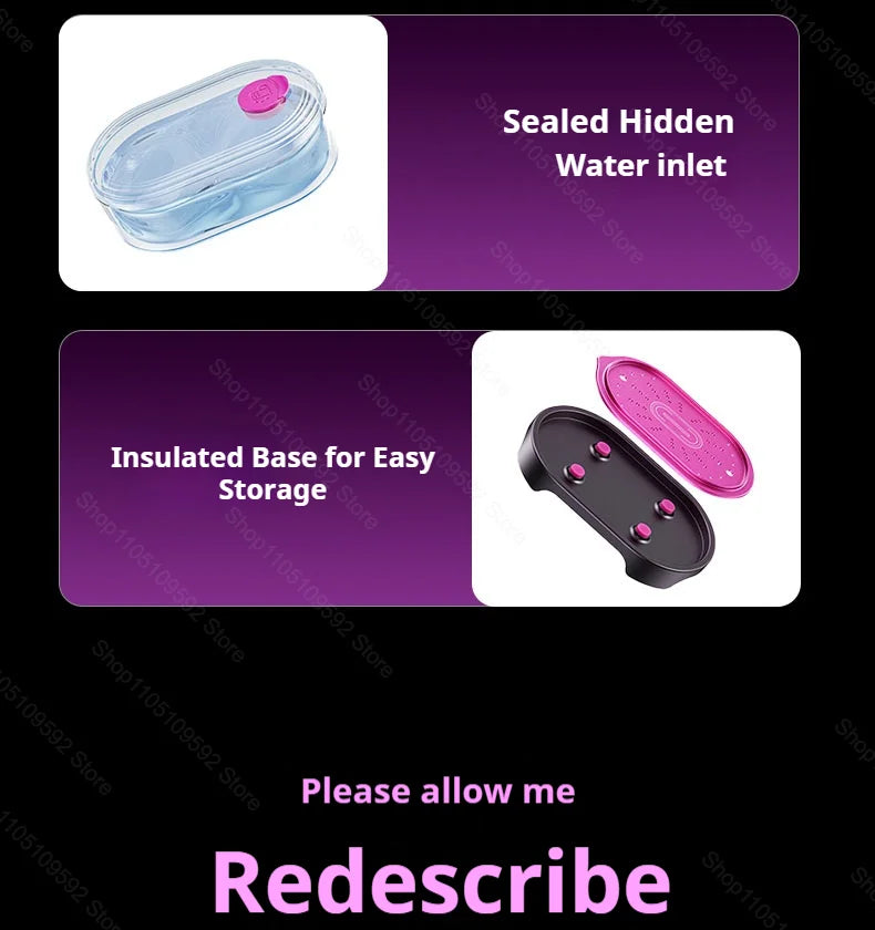 Tidesmit portable handheld garment steamer showing side profile and compact nozzle design for efficient fabric ironing