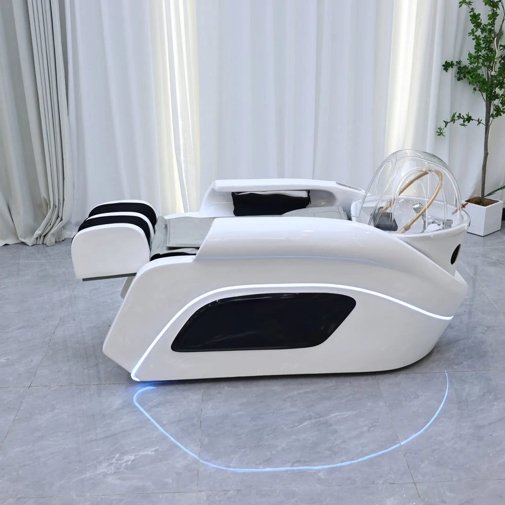 Massage Shampoo Bed for Salons – Ergonomic Hair Wash Station with Heat Massage Chairs Tidesmit