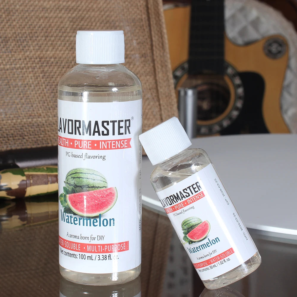 Watermelon Flavor Concentrate PG Based Water Soluble Sweet Fruit Taste Strong Aroma Stable for DIY VP Liquid & Home Brewing