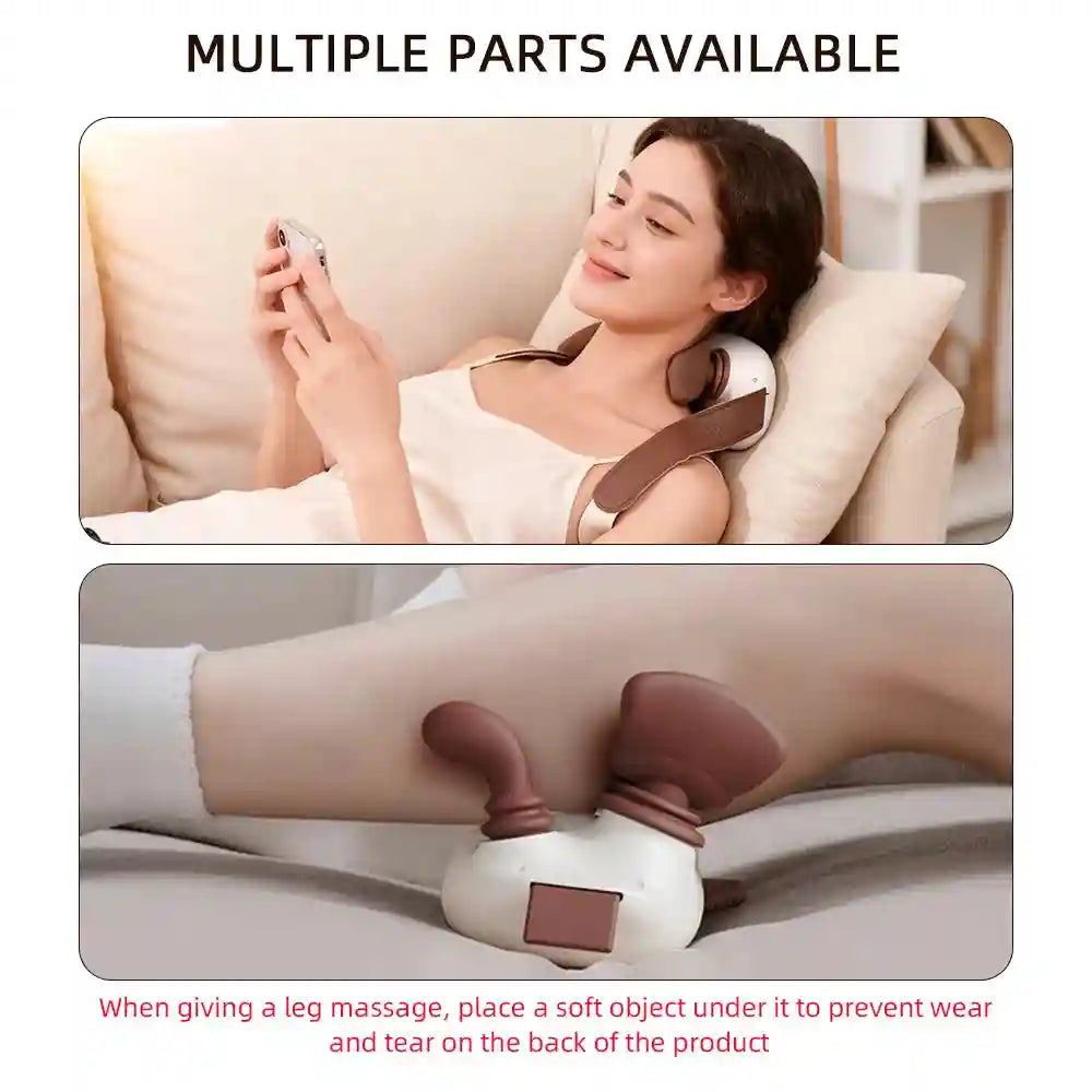 Tidesmit 4D Electric Massager - Portable Neck and Shoulder Relief Back Massage Instrument Tidesmit