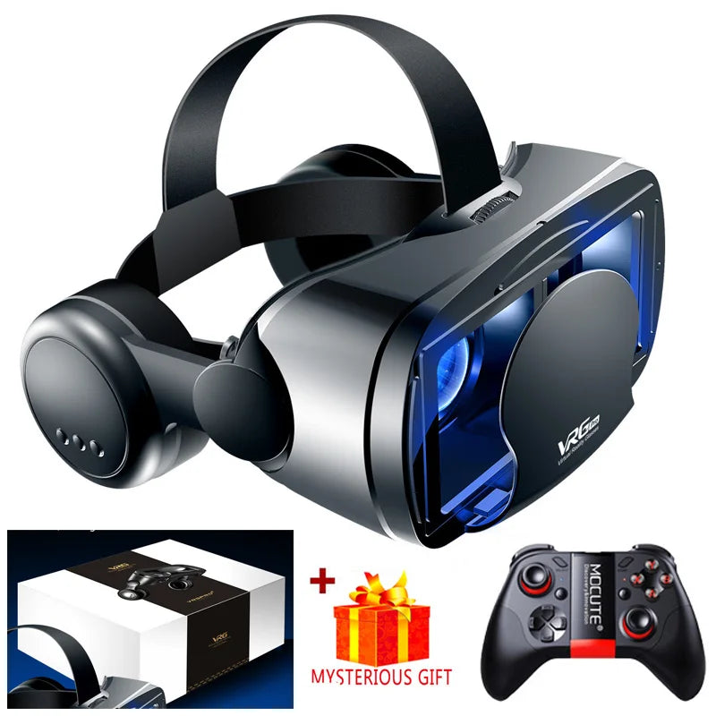 VR Headset for Smartphones with Adjustable Lenses - Tidesmit With Remote B Tidesmit