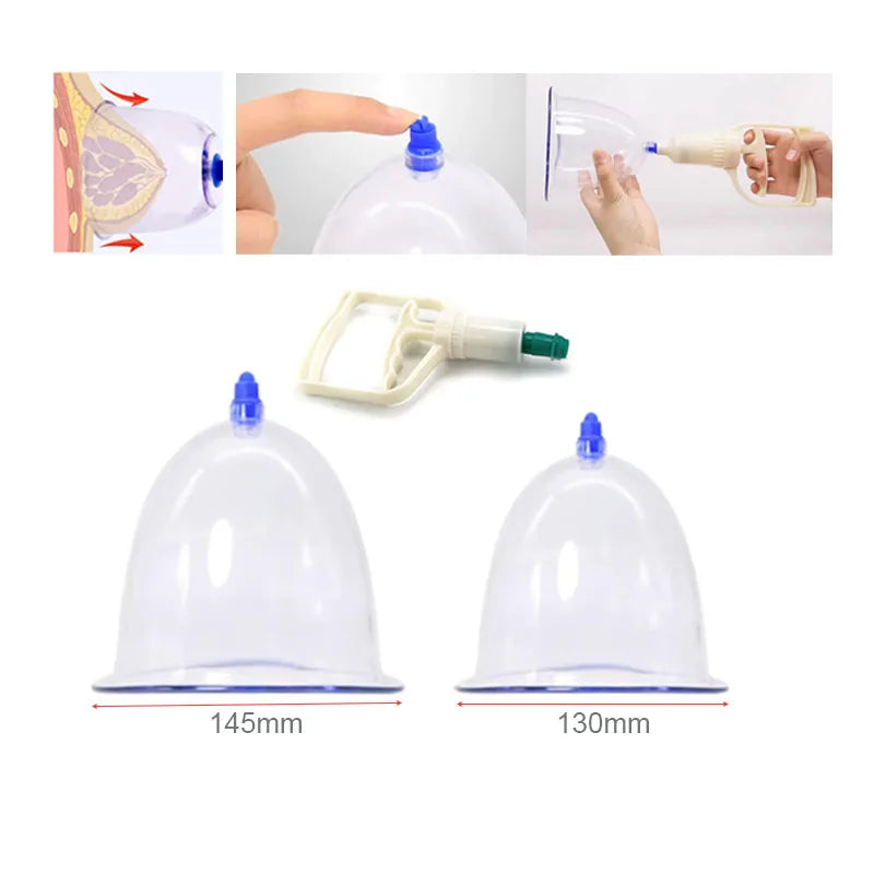 Breast Enhancement Vacuum Pump – Professional Lifting Suction Cup System Fascia Gun Tidesmit
