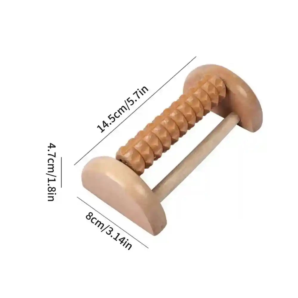 Wooden Foot Roller for Plantar Fasciitis Relief | Dual Manual Massage Tool Massage Roller Tidesmit