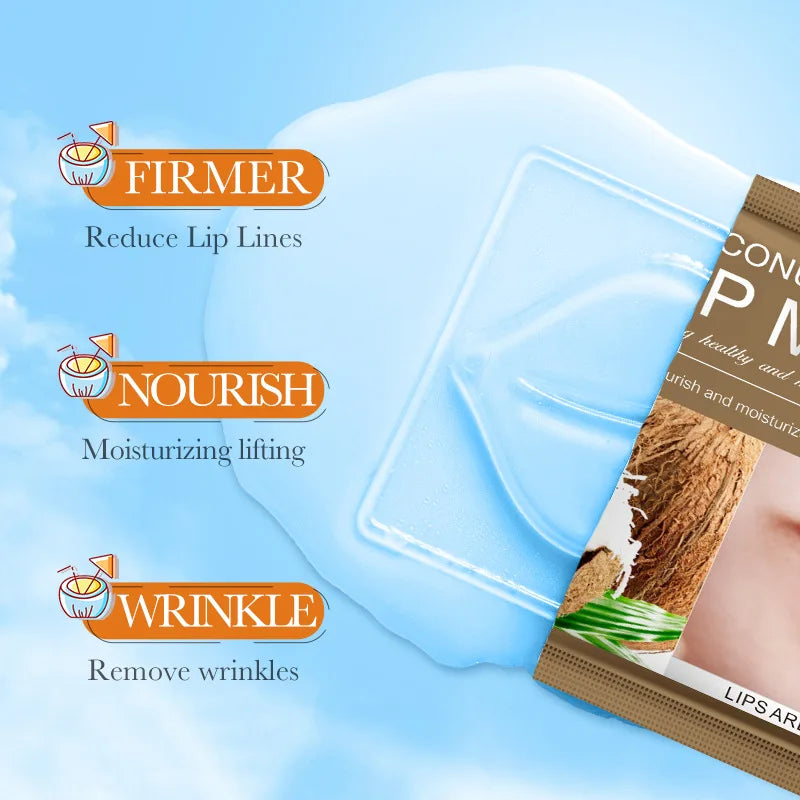 Moisturizing Lip Mask - Nourishing Collagen Gel Patches (10pcs) Lip Care Tidesmit