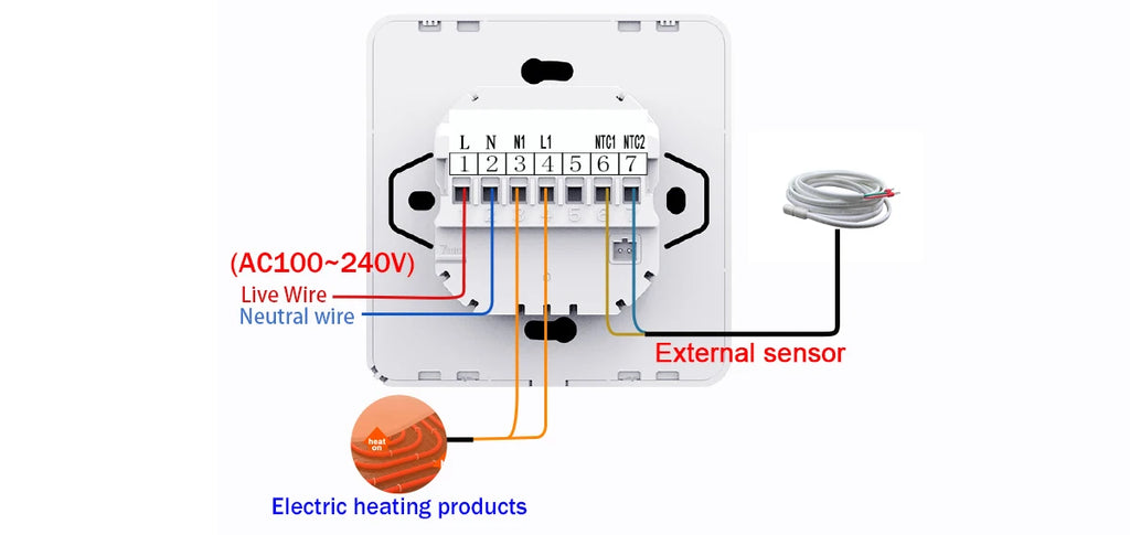 WiFi Smart Thermostat for Electric & Water Floor Heating | Tidesmit Tidesmit
