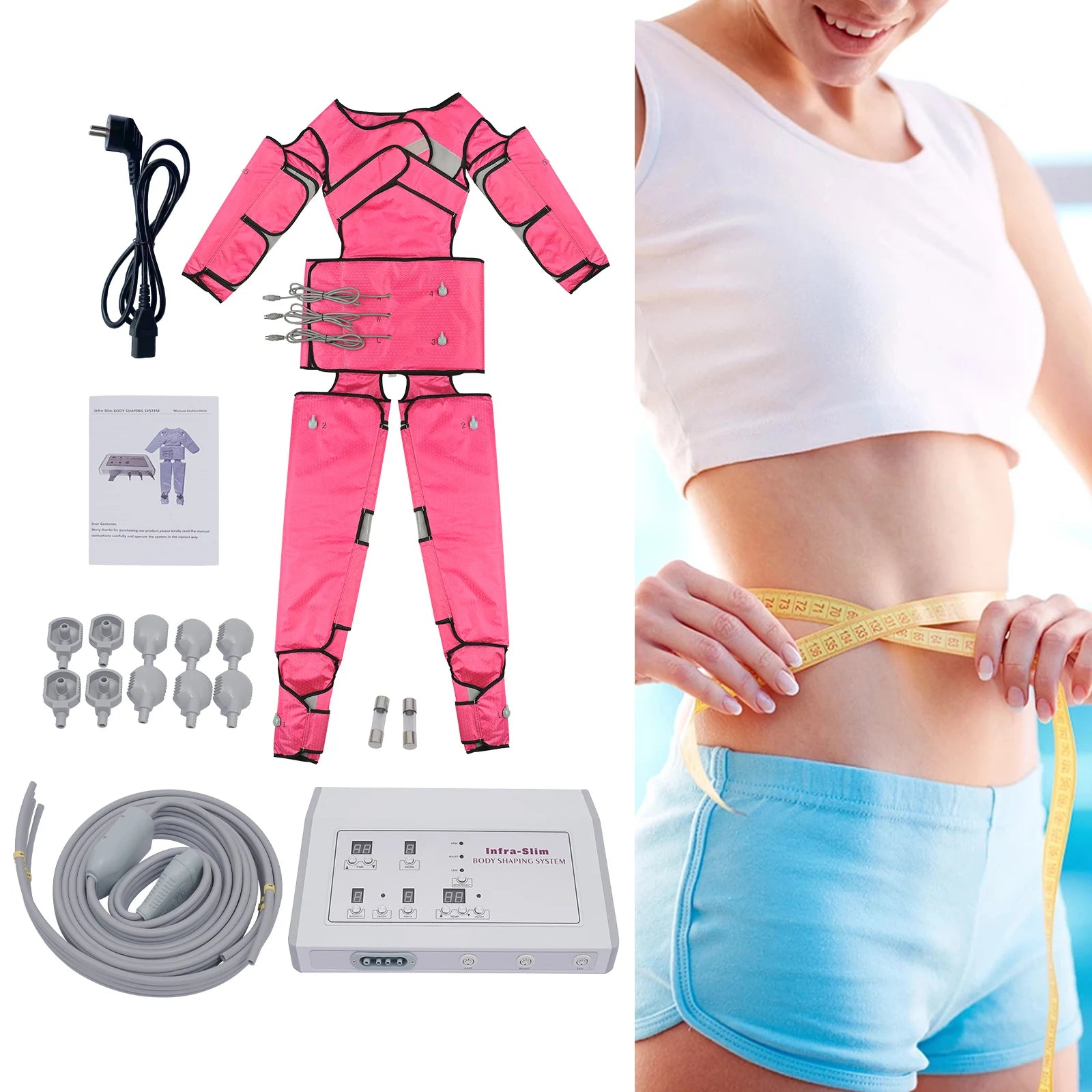 Full Body Massage Suit with Infrared Heat Therapy - 220V Portable Device Body Shaping Massage Equipment Tidesmit