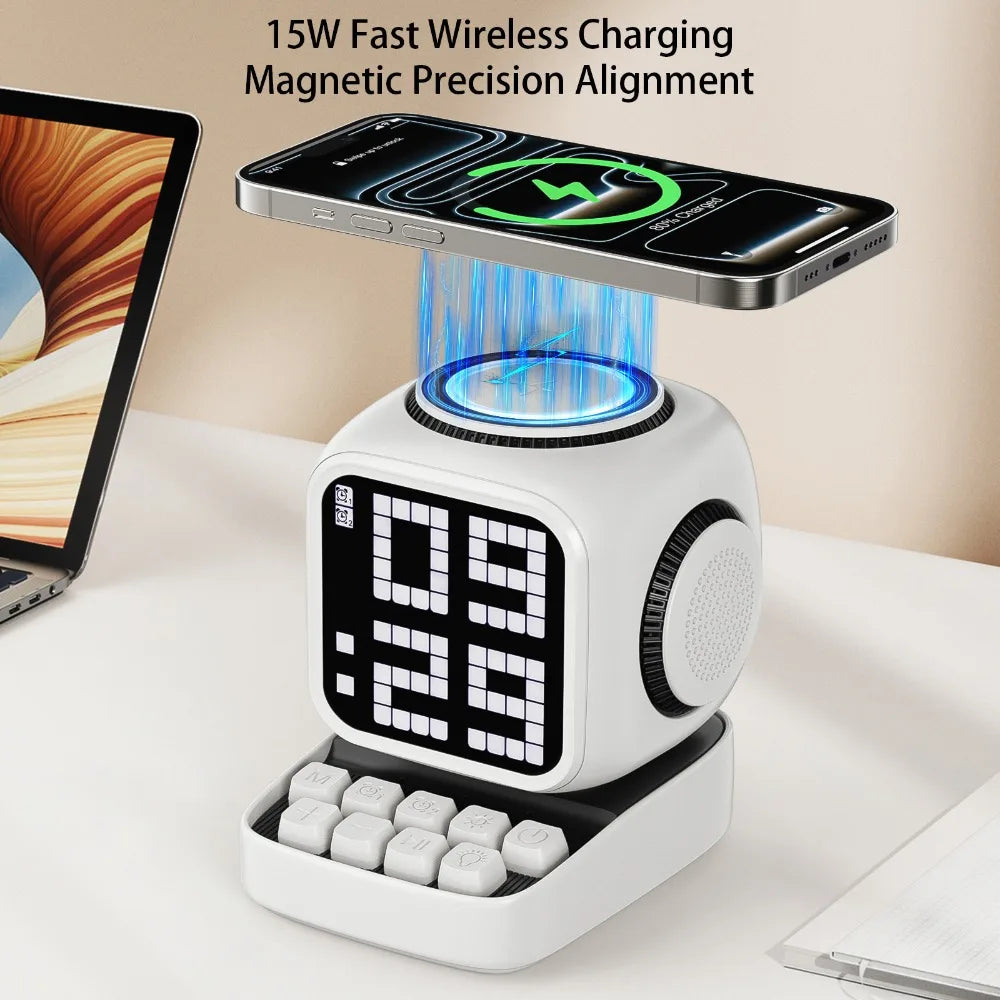 15W Fast Wireless Charger and Bluetooth Speaker | Tidesmit Audio Dock Tidesmit