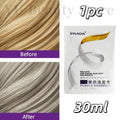 Professional Remove Yellow Shampoo Bleached Hair Anti-Yellow Lock-Color Shampoo Silver White Gray Smooth Shine Fluffy Hair Care