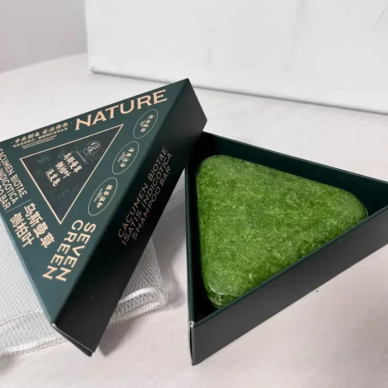 Oriental Arborvitae Leaf Shampoo Soap Relieves Scalp Itching Strengthens Hair Root Oil Control Anti-dandruff New Natural Shampoo