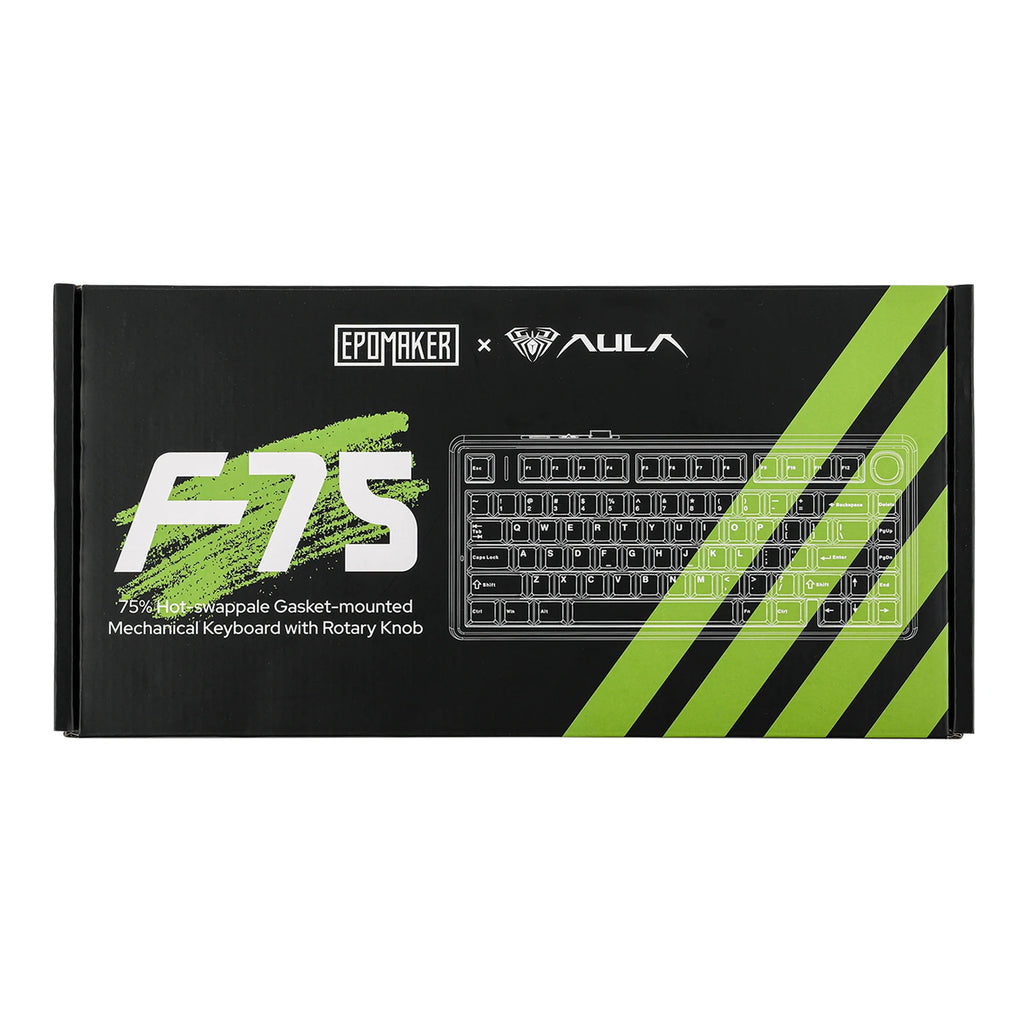 EPOMAKER x AULA F75 75% ANSI Hot-Swap Gasket Bluetooth 5.0/2.4G Wireless/Wired Mechanical Keyboard PBT Keycaps for Mac/Win