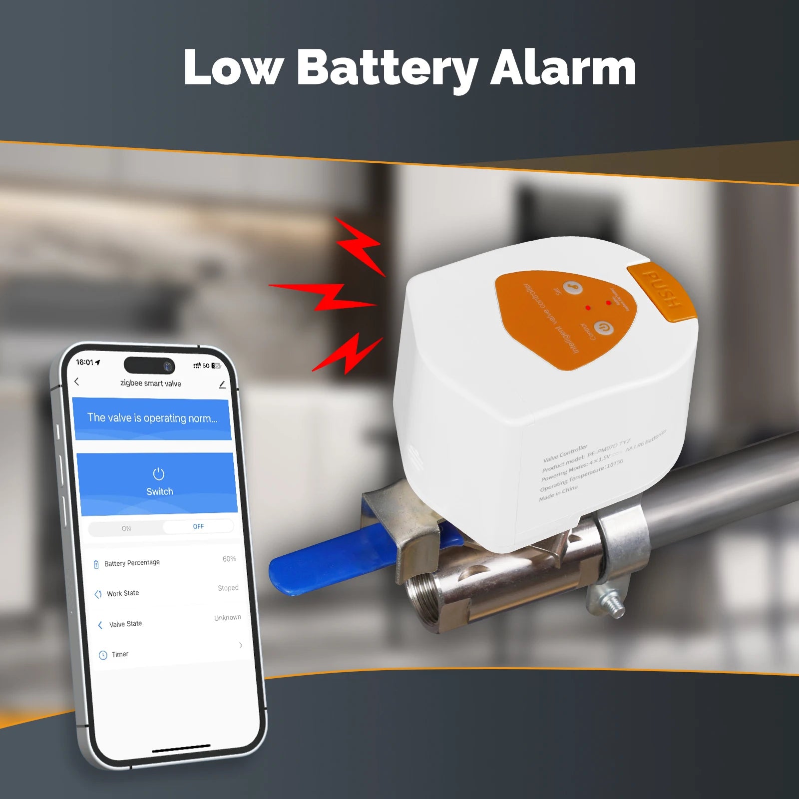 Zigbee Smart Water Valve Controller | Automatic Voice-Controlled Shut-Off Tidesmit