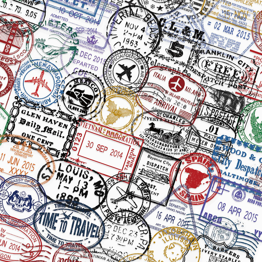 60Pcs Creative Retro Postmark Stickers, Envelope Sealing Stickers, DIY Phone Cases, Notebook, Waterproof Sticker