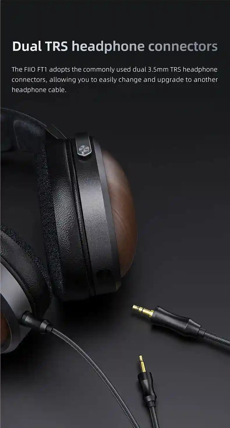 FiiO FT1 Closed-Back Headphones | Nanowood Fiber Over-Ear Audio Tidesmit