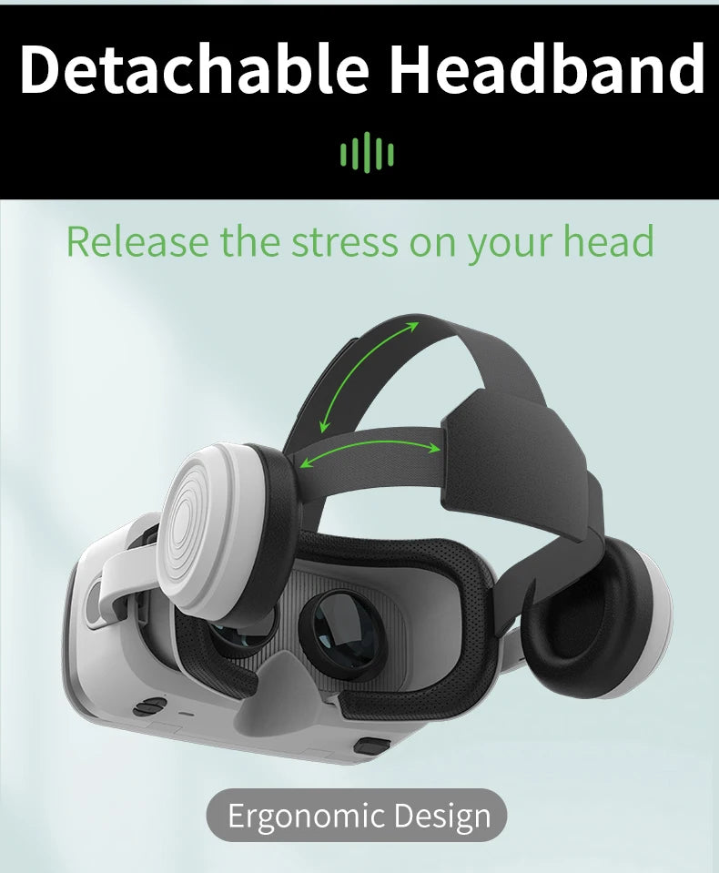 VR Headset for Smartphones - Immersive 3D Glasses with Remote Controller Tidesmit
