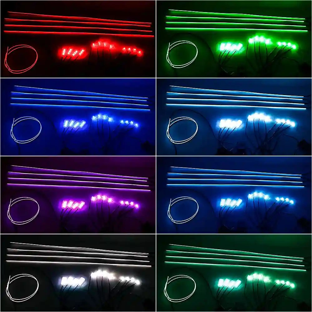 RGB Car Atmosphere Lamp LED Interior Strip Light Kit - Tidesmit Tidesmit