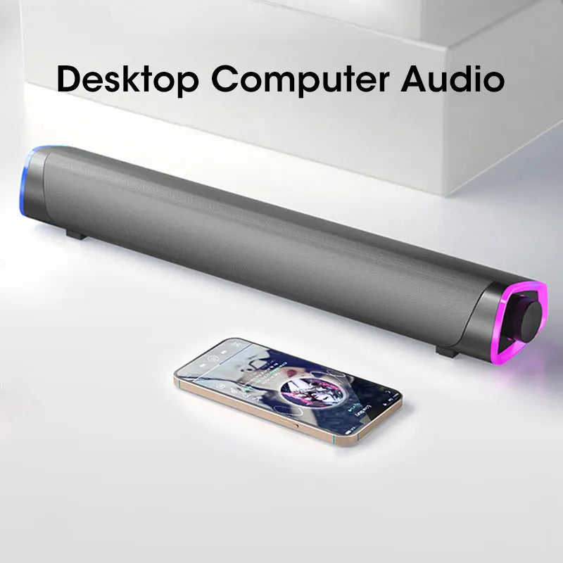 Tidesmit Computer Speaker Bar with 4D Stereo Subwoofer for PC & Laptop Tidesmit