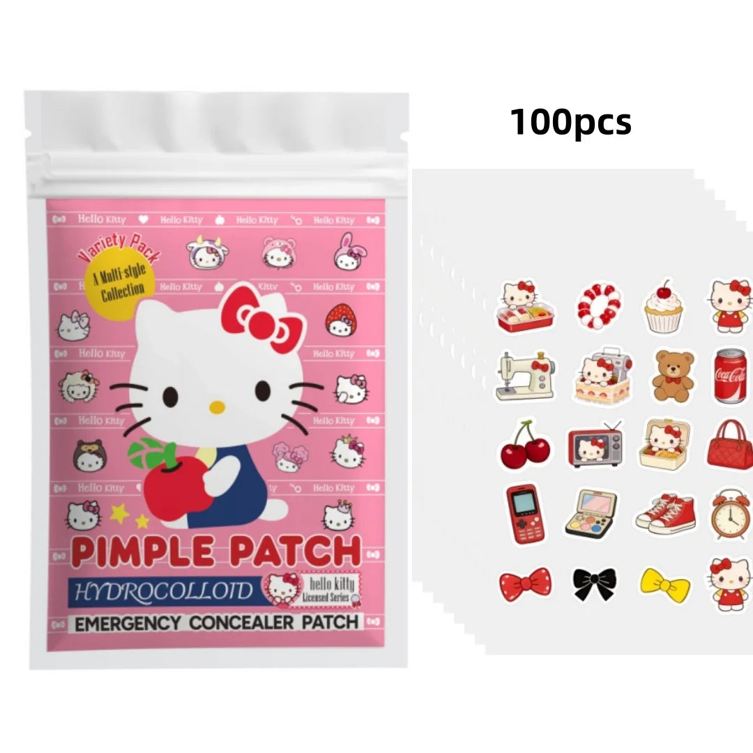 Hello Kitty Acne Pimple Patch Hydrocolloid Blemish Cover Waterproof Invisible for Teens Women Skincare