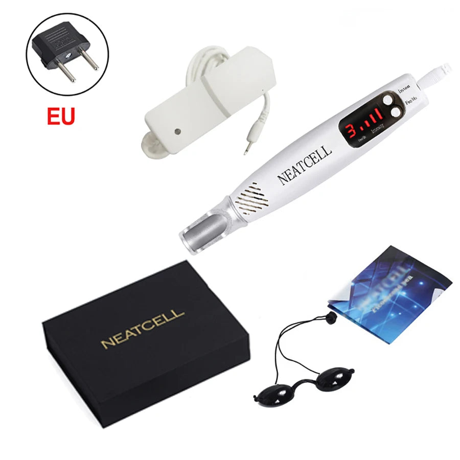 Picosecond Laser Pen for Tattoo Removal and Skin Care - EU/US/UK Plugs Relaxation Treatment Red-light-EU Tidesmit