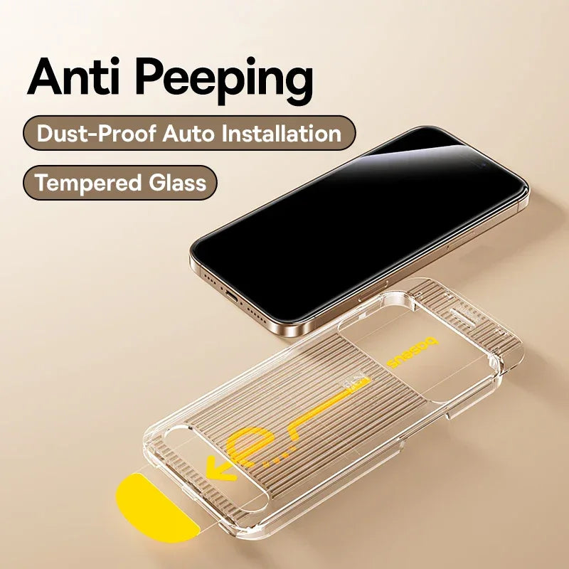 iPhone 16 Pro Max Screen Protector Tempered Glass | 9H Anti-Scratch Anti Peeping Tidesmit