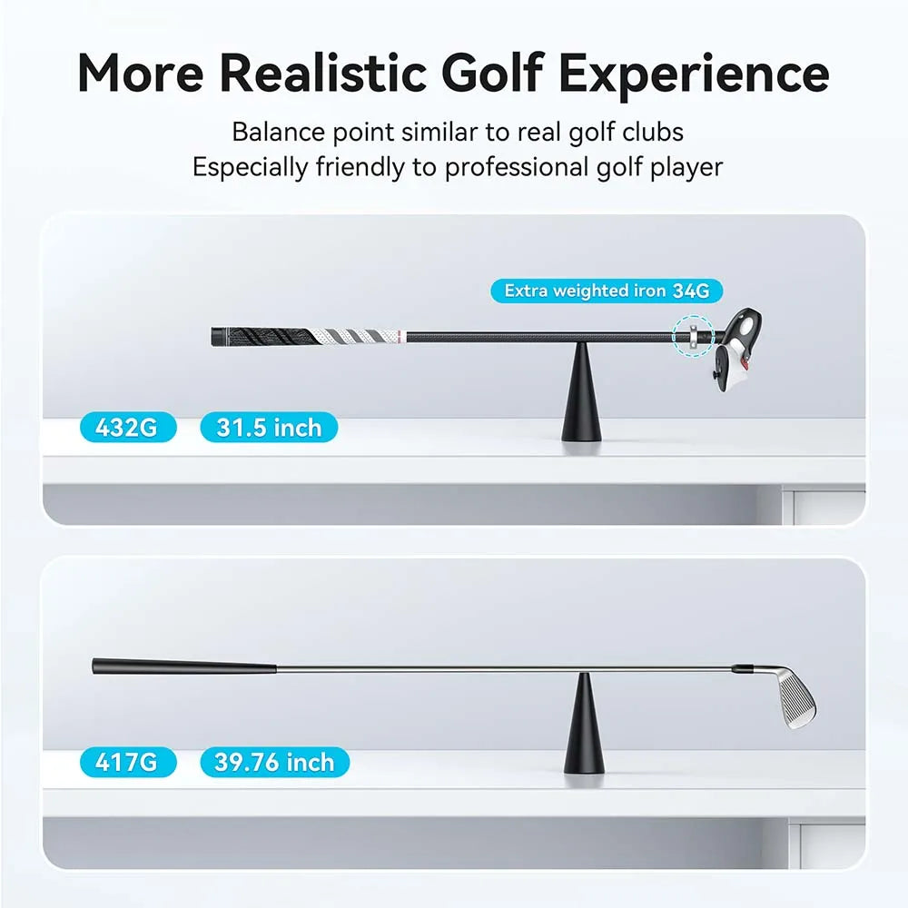 Meta Quest 3 Golf Club Attachment for Immersive VR Swing Training Tidesmit