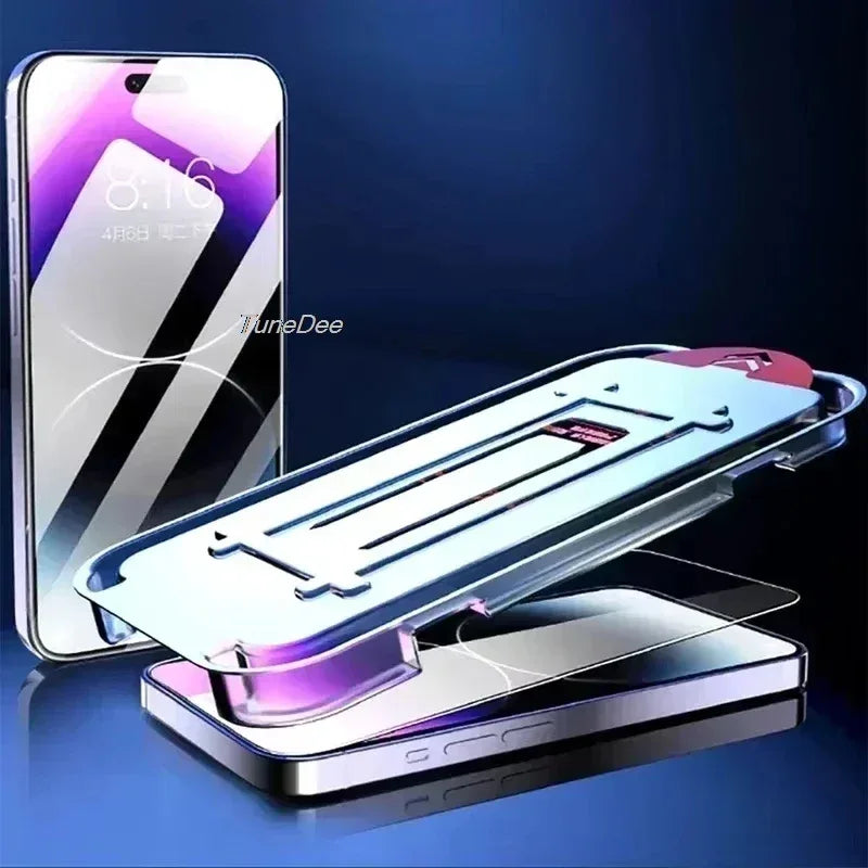 iPhone Tempered Glass Screen Protector - HD Anti-Scratch 9H Hardness Tidesmit