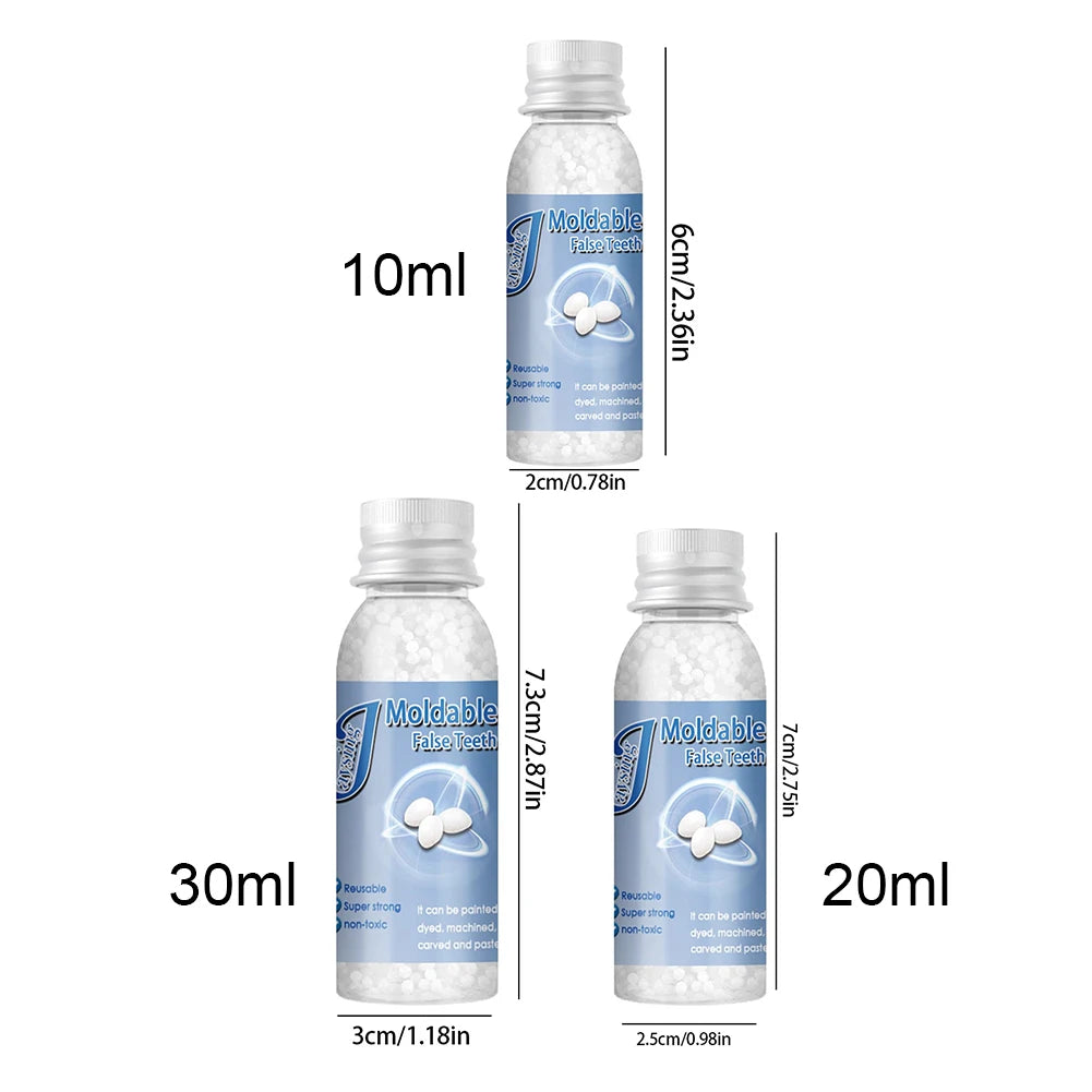 Tidesmit resin false teeth gums for temporary dental filling and restorative denture care