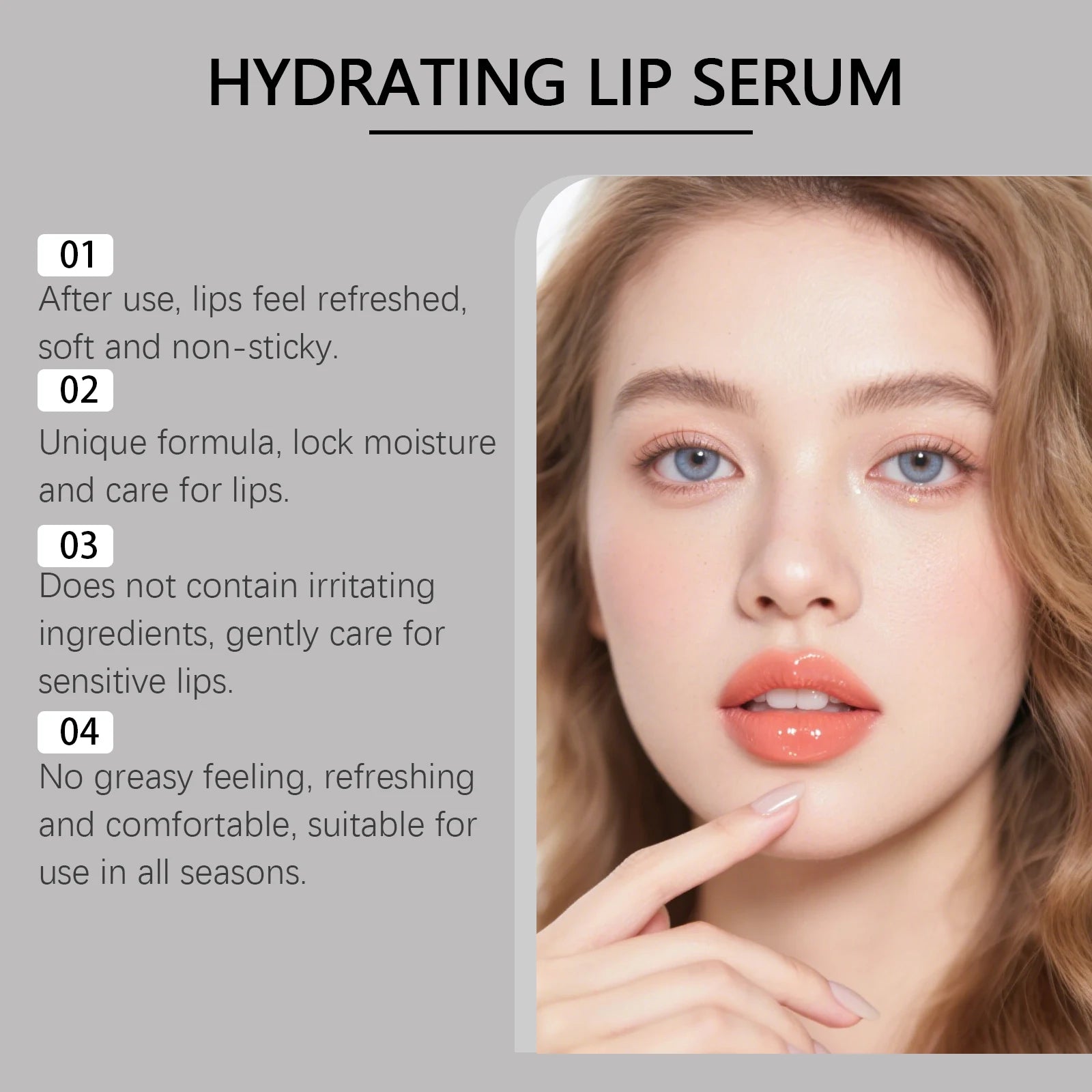 Lip Plumping Serum & Hydrating Gloss - Cruelty-Free Lip Treatment Lip Care Tidesmit