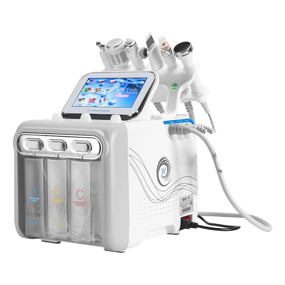 Hydro Dermabrasion 6-in-1 Facial Spa Device - Professional Skincare Body Shaping Massage Equipment Tidesmit