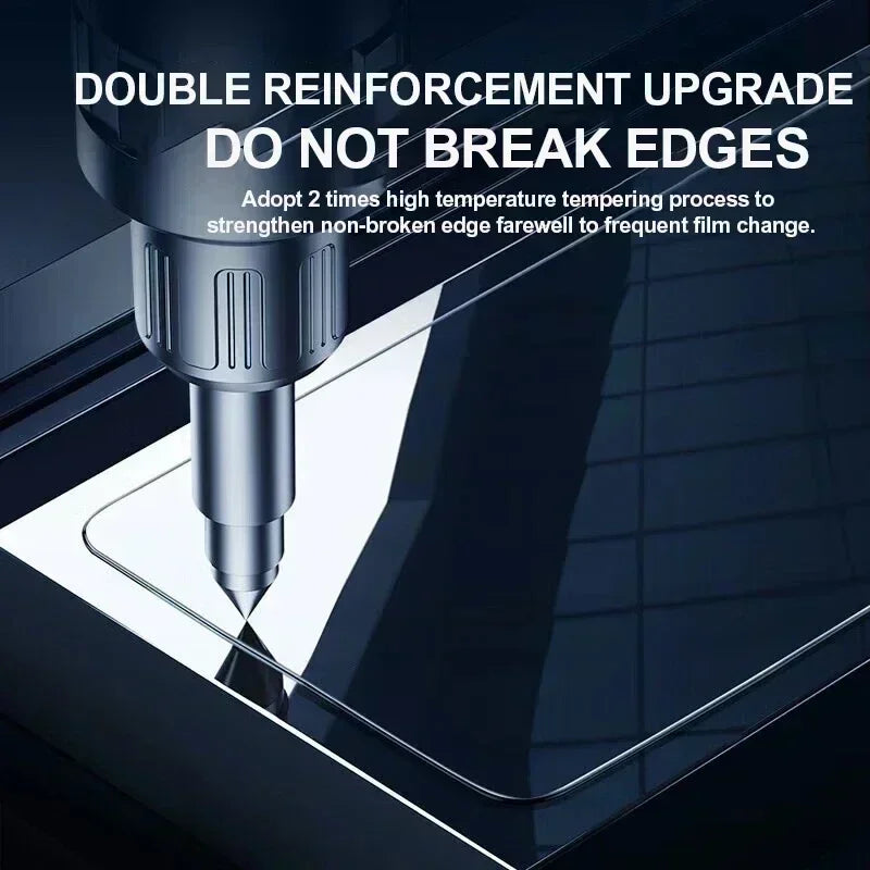 1PCS HD Tempered Glass For iPhone 16 15 14 13 12 11 ProMax XR Fall Prevention Full Cover Screen Protector For iPhone 16Pro Glass AE Tidesmit